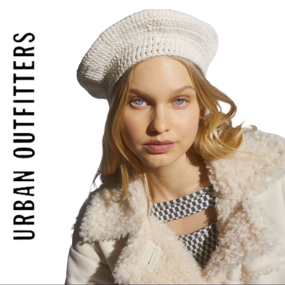 NEW Urban Outfitters UO Women's Crochet Hat Cap Beret